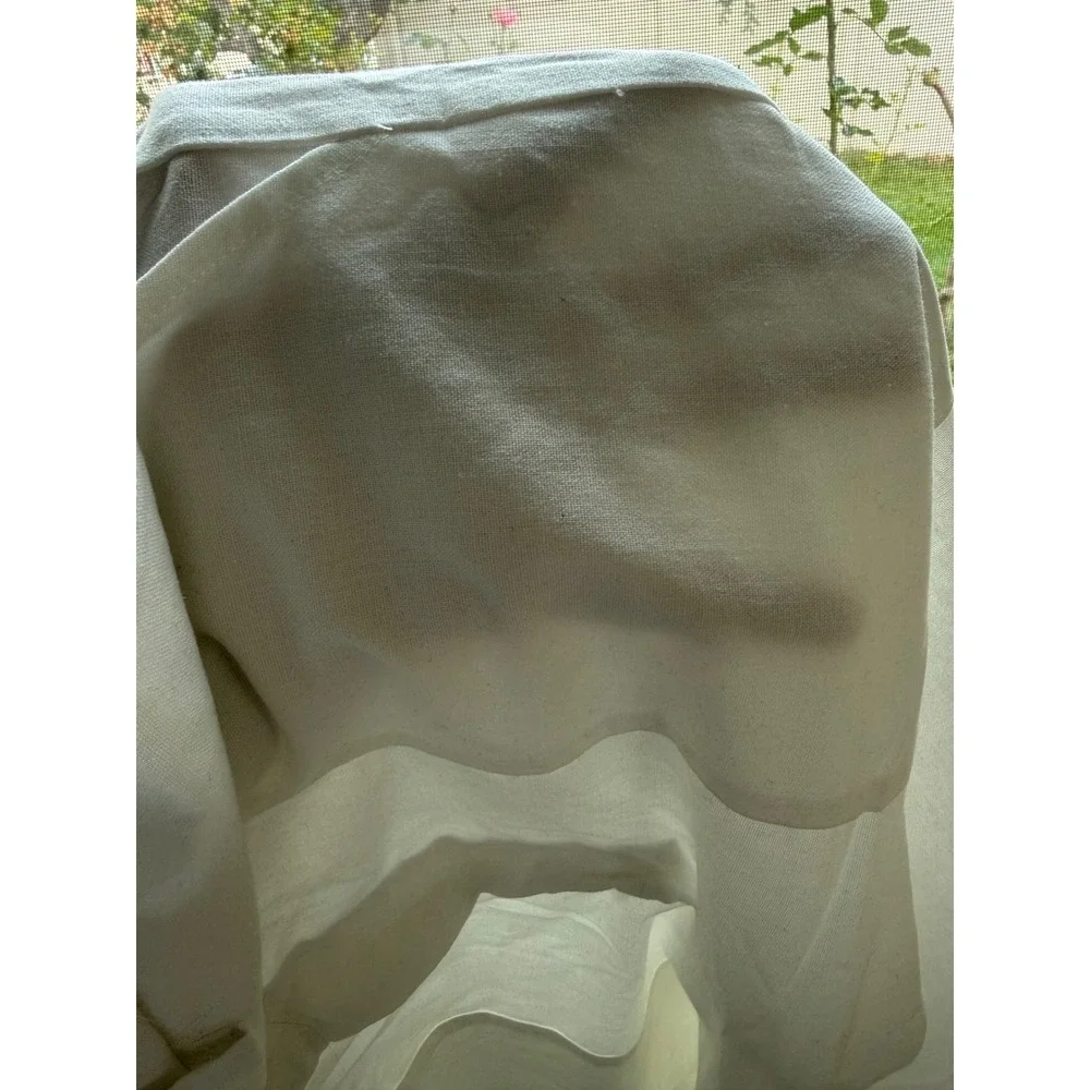 Men's White Linen Blend Drawstring Pants Resort Cruise Party Vaca Preppy Church